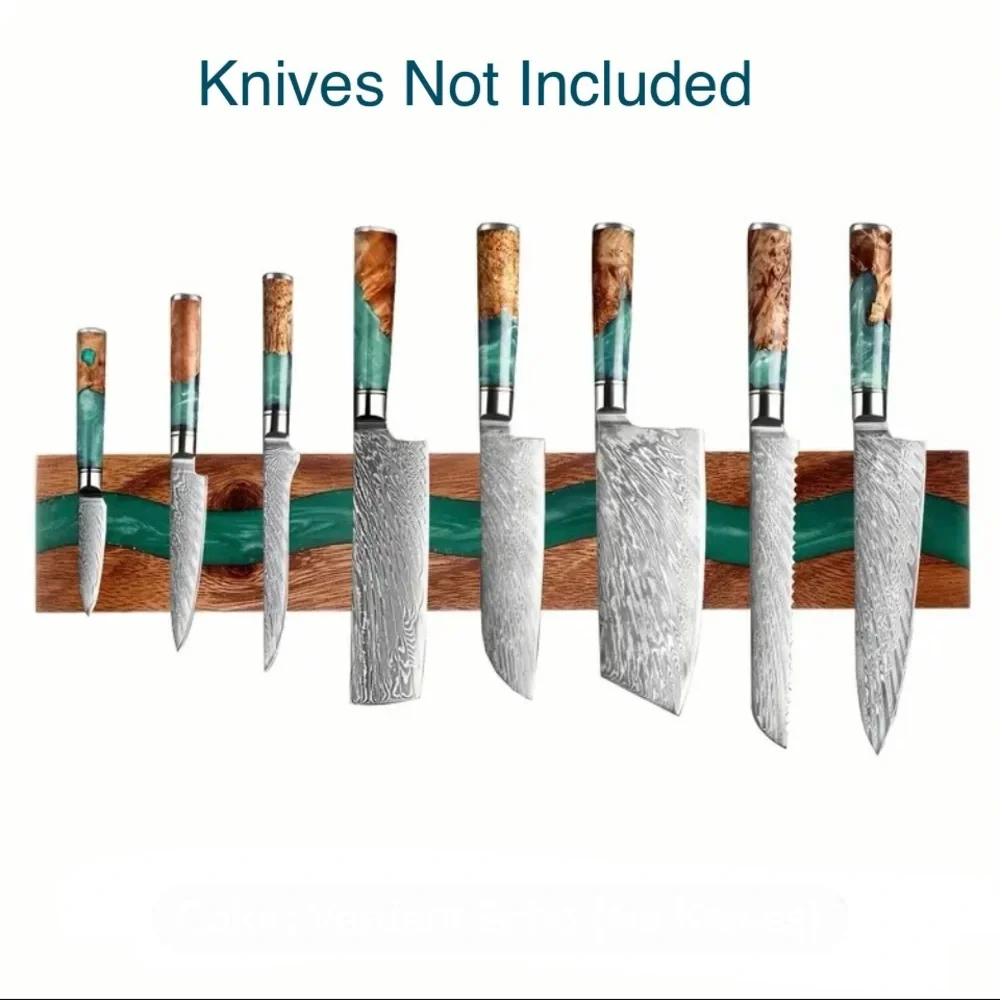 Magnetic Wood Knife Holder 
for Wall Mounting - Picture 3 of 6